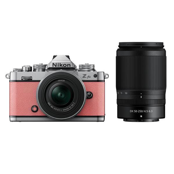 Nikon Z FC Coral Pink + Nikkor 16-50 VR SL + 50-250 VR