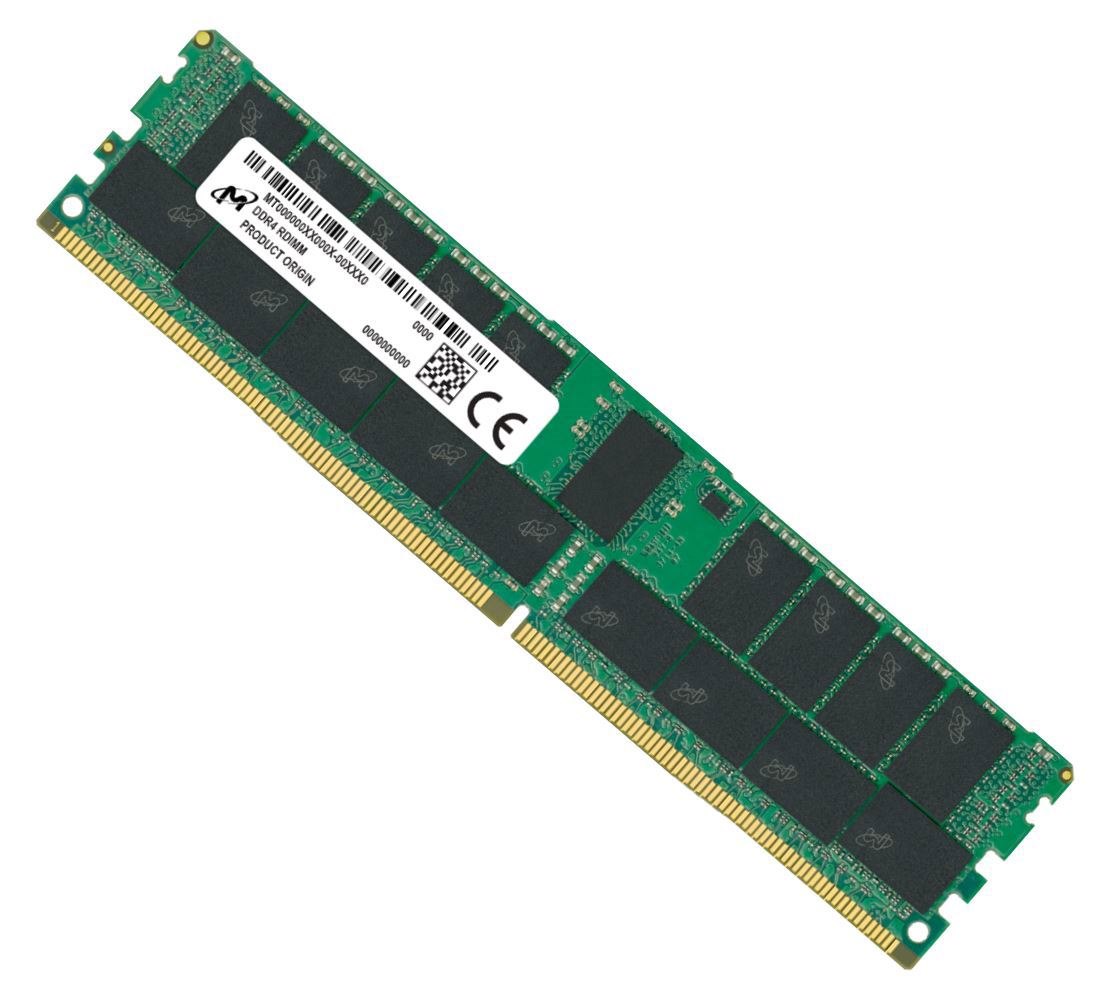 Crucial Micron 64GB (1x64GB) DDR4 Rdimm 3200MHz CL22 2Rx4 Ecc Registered Server Memory 3YR WTY