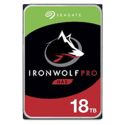 Seagate IronWolf Pro, Nas, 3.5" HDD, 18TB, Sata 6Gb/s, 7200RPM, 256MB Cache, 5 Years Or 2.5M Hours MTBF Warranty