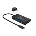 J5create Jva01 Video Capture Usb Hub - Designed To Function As A Usb Hub And A Uvc Capture Device - Hdmi Capture With Power Delivery + Usb-C Hub Hdmi