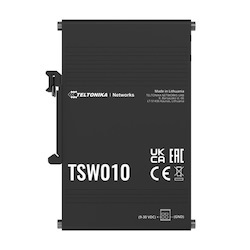 Teltonika Din Rail Switch, Five 10/100 Ethernet Ports, Power Supply Voltages (9-30 V)