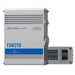 Teltonika TSW210 - The Industrial Grade Switch From Teltonika Networks With Eight Gigabit Ethernet And Two SFP Ports. (TSW210 + Pr5mec25 )