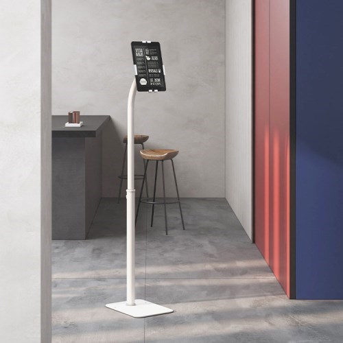 Brateck Height Adjustable Universal Anti-Theft Tablet Floor Stand