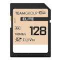 Team Group Elite SDXC Uhs-I U3 High Speed Memory Card 128GB, R/W (Max) 100MB/s 50MB/s, V30