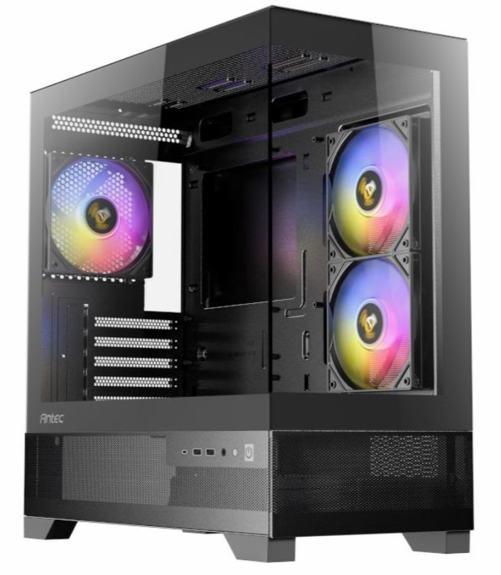 Antec CX500M RGB Seamless Matx, Itx, Usb-C, Up To 6 Fans. 3 X RGB Included (2X Front Right, 1 X Rear). Gaming Case
