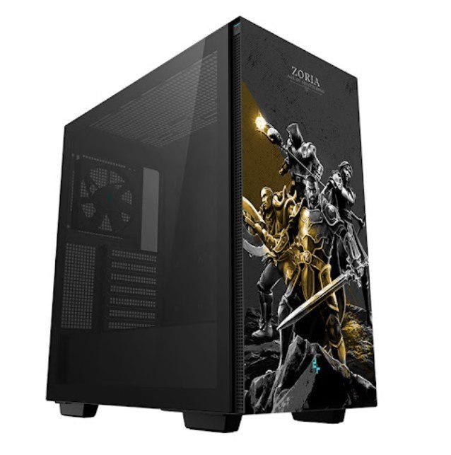 DeepCool CH510 Zoria Mid-Tower Atx Case, Tempered Glass, 1 X 120MM Fan, 2 X 3.5' Drive Bays, 7 X Expansion Slots