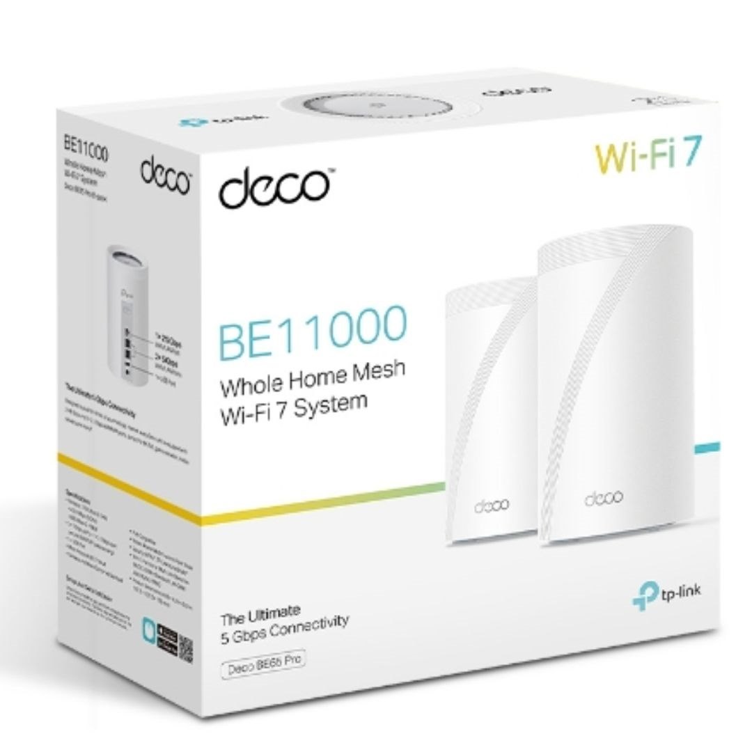 Buy TP-Link Deco Be65 Pro(2-Pack) Be11000 Whole Home Mesh WiFi 7 System ...