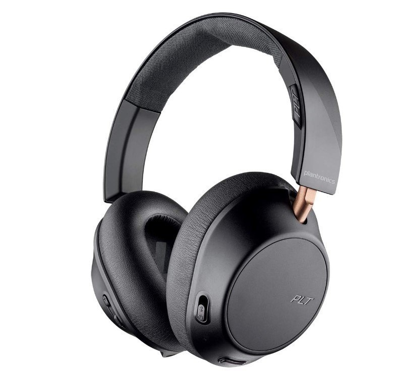 Poly Plantronics BackBeat Go 810 Wireless Headphones, Active Noise Canceling Over Ear Headphones, Graphite Black