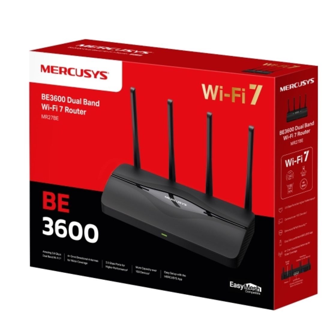 TP-Link Mercusys Mr27be Be3600 Dual Band Wi-Fi 7 Router (Wifi7)