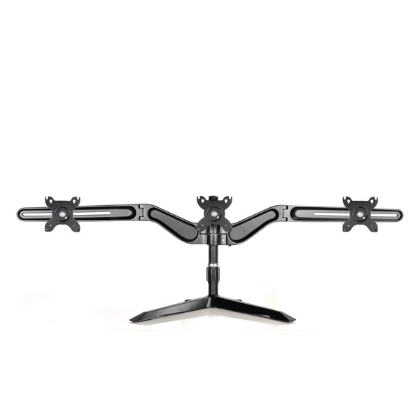 SilverStone Black Arm Three Triple LCD Monitor Stand - Supports flat panel size - %¦24"