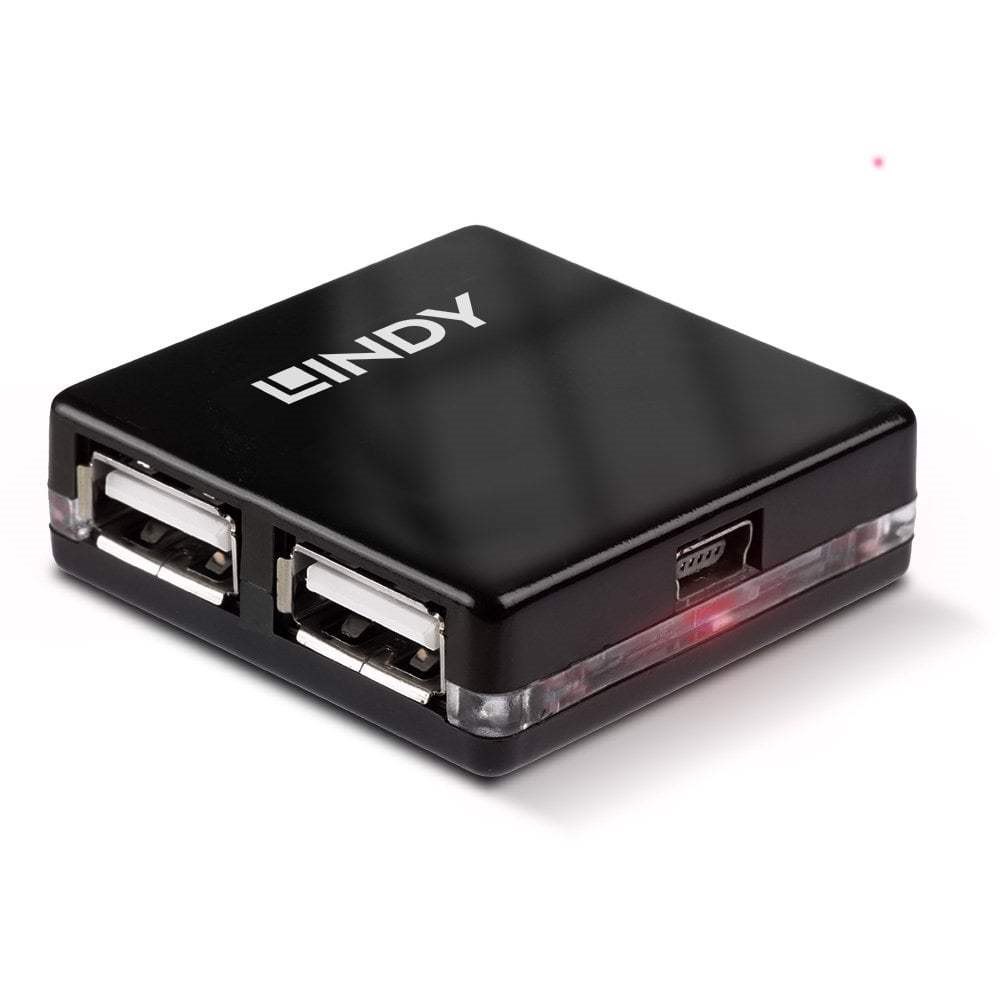 Ultra Compact 4 Port USB 2.0 Hub