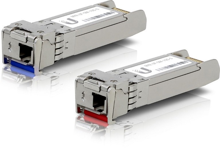 Ubiquiti UFiber SFP+ Single-Mode Module 10G BiDi 2-Pack - Same 10Gbps Speed, Less Cable Required (Single Strand And LC Connector)