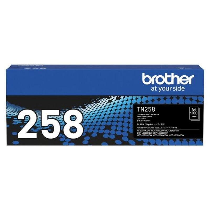 Brother TN258 BK Toner Cart