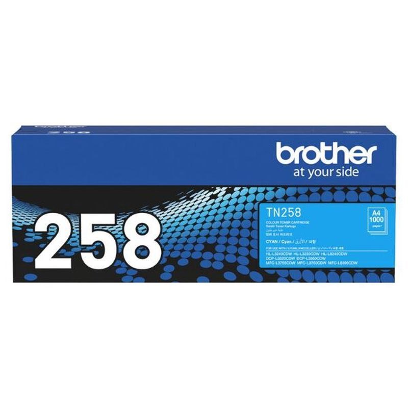 Brother TN258 Cyan Toner Cart