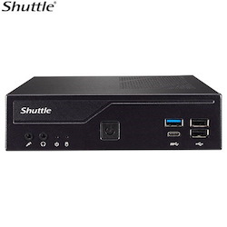 Shuttle DH610 Slim Mini PC 1L Barebone-Intel 12TH Gen , 2xDDR4, 2.5' HDD/SSD Bay, 2xLAN (1G & 2.5G), 2xRS232(RS422/485), Hdmi, 2xDP, 120W, Vesa M