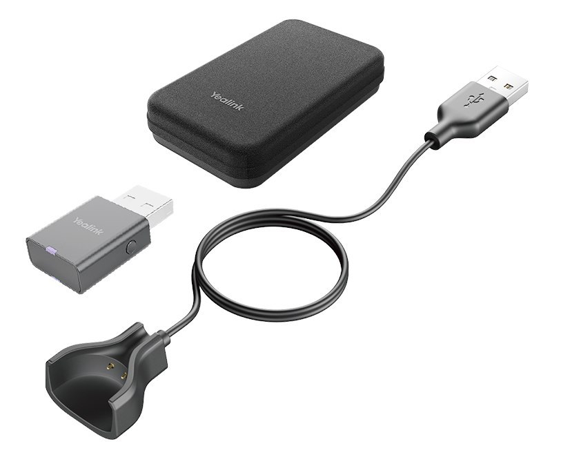 Yealink Portable Accessory Kit For WH63/67, Carry Case, Charging Cable, WDD60 Dect Dongle