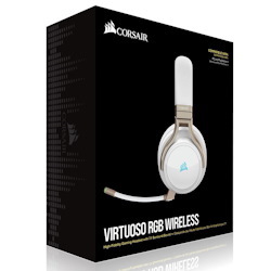 Corsair Virtuoso Wireless RGB Pearl 7.1 Audio. High Fidelity Ultra Comfort, Supports Usb And 3.5MM Gaming Headset / Headphone (LS)