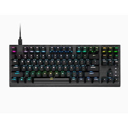 Corsair K60 Pro TKL RGB Optical-Mechanical Gaming Keyboard, Backlit RGB Led, Corsair Opx, Black,