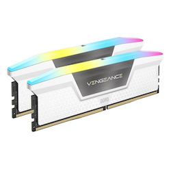 Corsair Vengeance RGB 32GB (2x16GB) DDR5 Udimm 5600MHz C36 1.25V Desktop Gaming Memory White
