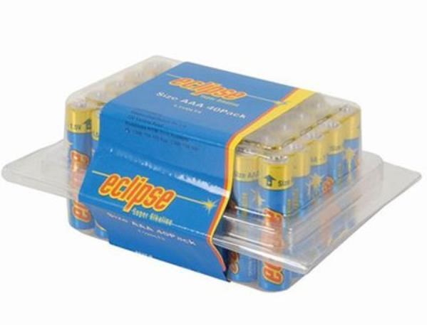 AAA Alkaline Batteries 40 Bulk Pack of 40 