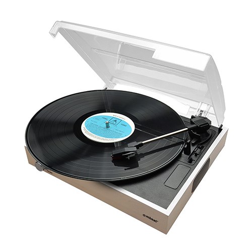 Mbeat Wooden Style Usb Turntable Recorder
