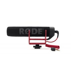 VideoMic Go. Light-weight on-camera shotgun microphone - integrated cable with 3.5mm jack - 'plug-in' powered.