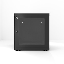 Serveredge 12Ru Fully Assembled Wall Mounted Cabinet - 600W X 600D X 637HIncludes:Toughened Glass DoorQuick Release Lockable Side PanelL-Shaped Rails1 X Cantilever ShelfCut Out Slots For Fans20 X Cage