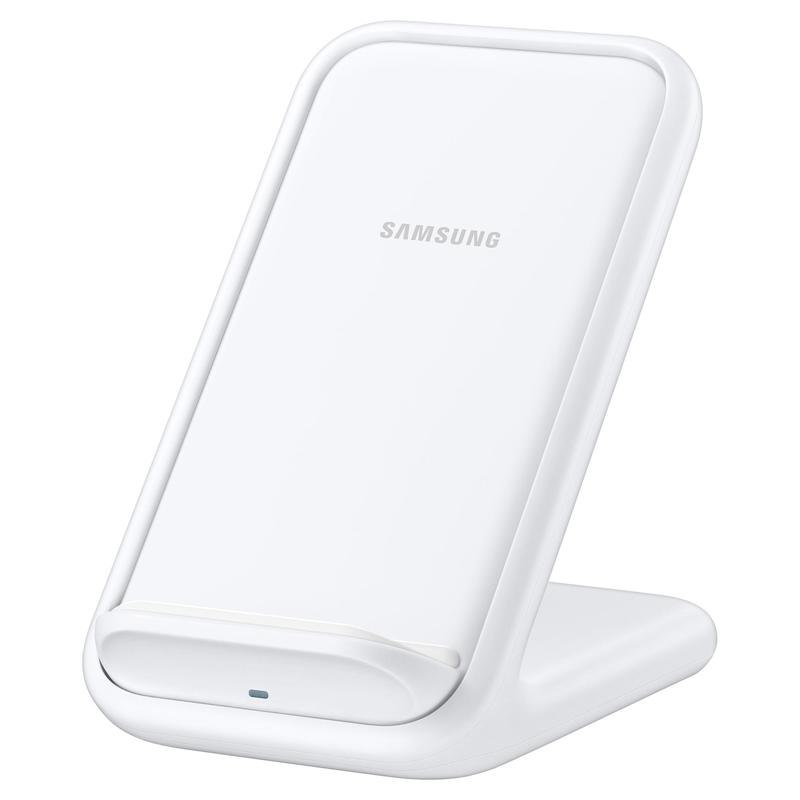 Samsung Standing Wireless Charger - Fast Charge For Samsung And Apple - White