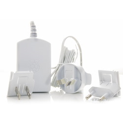 Raspberry Pi Power Supply (White) Micro Usb, 5.1V, 2.5A