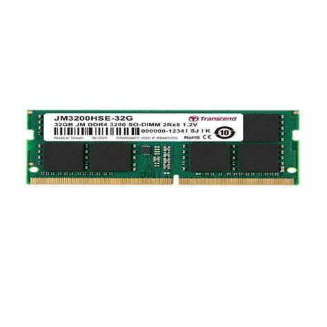 Transcend JetRAM RAM Module for Notebook - 32 GB - DDR4-3200/PC4-25600 DDR4 SDRAM - 3200 MHz - CL22 - 1.20 V