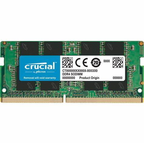 Micron Crucial DDR4 16GB 3200Mhz (PC-25600) CL22 SR X8 Unbuffered Non-ECC Sodimm 260Pin [Ct16g4sfra32a]