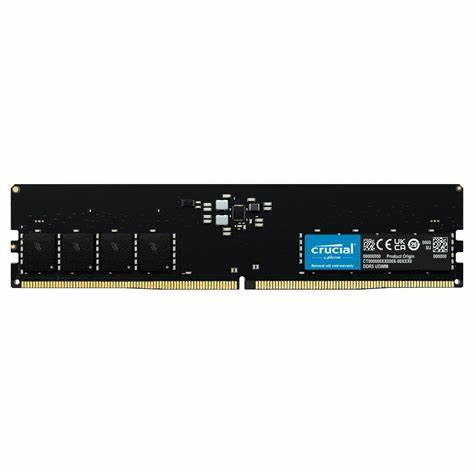 Micron Crucial 32GB DDR5 Desktop Memory, PC5-38400, 4800MHz, Unranked, Life WTY