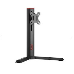 Brateck Single Screen Classic Pro Gaming Monitor Stand Fit Most 17'-32' Monitor Up To 8kg/Screen --Red Colour Vesa 75X75/100X100 （LS)