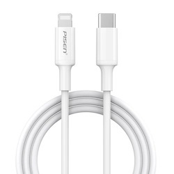Pisen Lightning To Usb-C PD Fast Charging Cable (1.2M) - Ultimate Durability, Proven To Withstand Over 12K Bends,Fast Charge And SYNC
