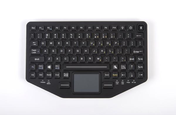 iKey Bt-870-Tp-Slim Rugged Dual Connectivity Keyboard With Touchpad (Usb / Bluetooth / Vesa Mount)