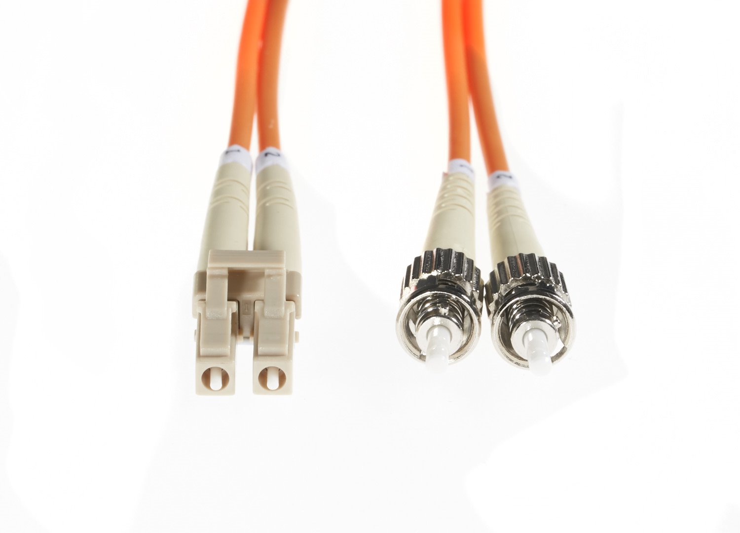 4Cabling 1M LC-ST Om1 Multimode Fibre Optic Cable: Orange