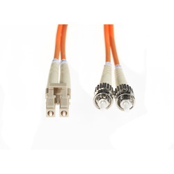 4Cabling 1M LC-ST Om1 Multimode Fibre Optic Cable: Orange