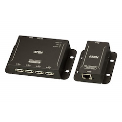 Aten 4-Port Usb 2.0 Cat 5 Extender (Up To 50M), Includes Power Adapter To Power The Remote Unit, With Local Unit Powered Via Usb