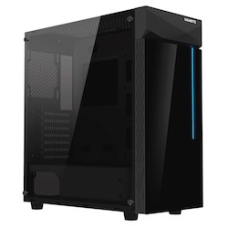 Gigabyte, C200 Glass, Mid Tower, 2X3.5" Bays, 2X2.5" Bays, 2xUSB3.0, RGB Led Switch, Audio In & Out, Atx, Detachable Dust Filters, 2 Years Warranty