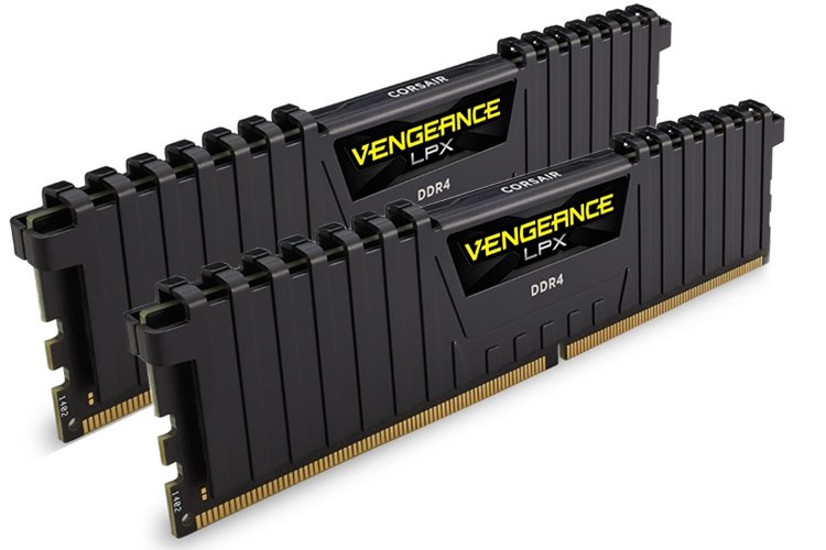 Corsair Vengeance LPX DDR4, 3200MHz 16GB 2 X 288 Dimm, Unbuffered, 16-20-20-38, Black Heat Spreader, 1.35V, XMP 2.0