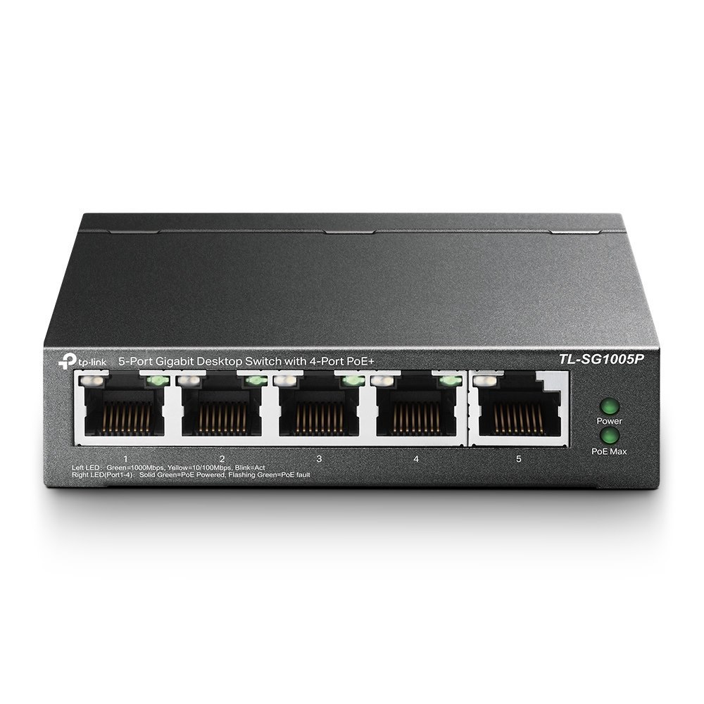 TP-Link TL-SG1005P | 5 Port Gigabit Desktop Switch With 4 Port PoE