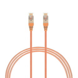 4Cabling 4M Cat 6A RJ45 S/FTP Thin LSZH 30 Awg Network Cable. Orange