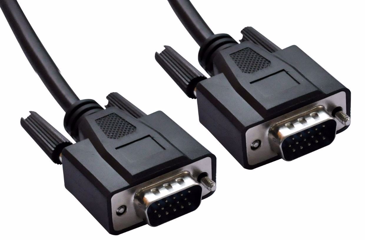 Astrotek Vga Cable 10M - 15 Pins Male To 15 Pins Male For Monitor PC Molded Type Black ~CB8W-RC-3050F-10