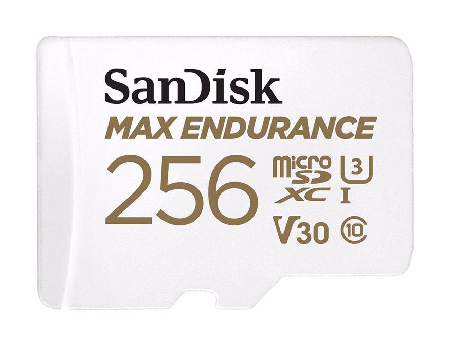 SanDisk 128GB Max High Endurance microSDHC™ Card SQQVR 120,000 HR HRS Uhs-I C10 U3 V30 100MB/s R, 40MB/s W SD Adaptor 10Y