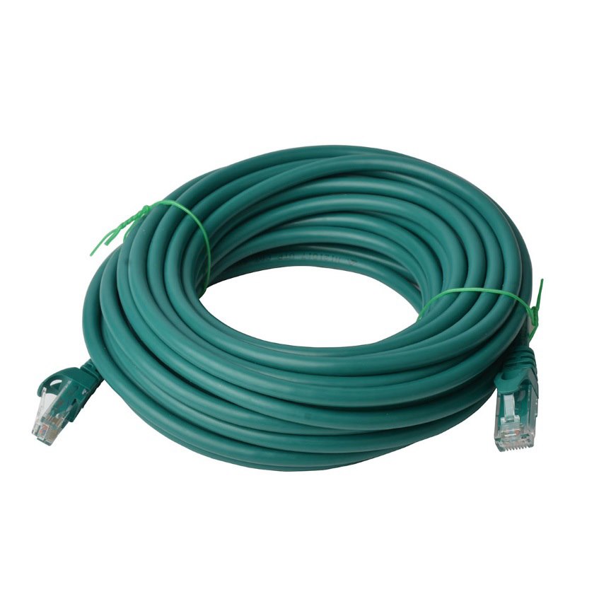 8Ware Cat6a Utp Ethernet Cable 50M Snagless Green