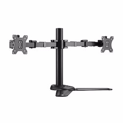 Brateck Dual Monitors Affordable Steel Articulating Monitor Stand Fit Most 17'-32' Monitors Up To 9KG Per Screen Vesa 75X75/100X100