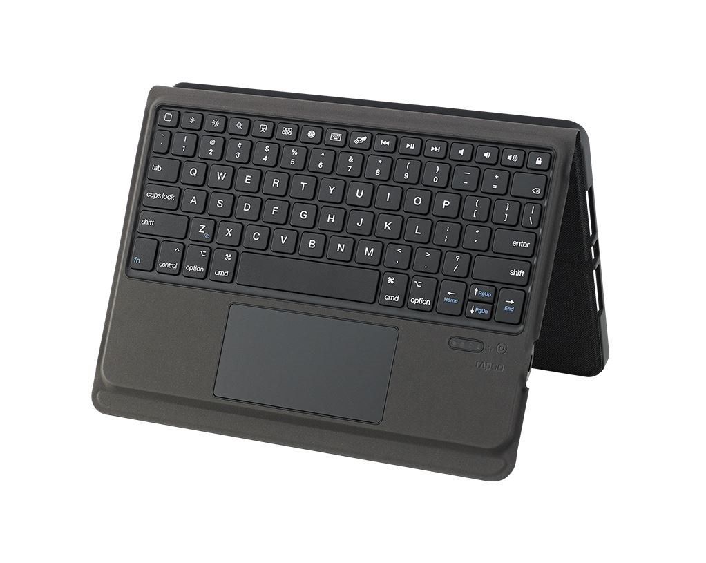 Rapoo (LS) Rapoo XK300 Plus Bluetooth Keyboard For iPad Pro/Air/7 10.5' - Shortcut Keys, Touch Gestures, Scissor Switches, Multimedia Keys, Rechargeable