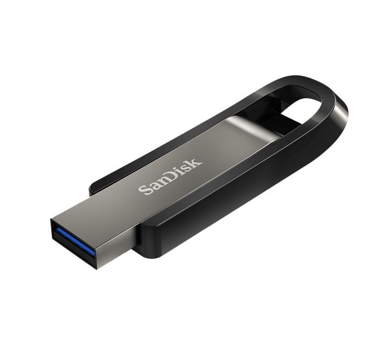 SanDisk 256GB Extreme Go Usb3.2 Metal Flash Drive Usb-A 400MB/s SecureAccess™ Encryption Software2 Lifetime Lifetime Warranty Black