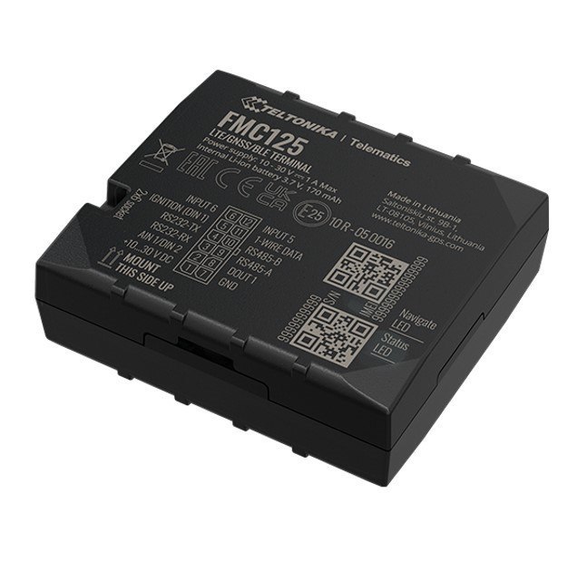 Teltonika FMC125 Advanced Lte Terminal With GNSS And Lte/Gsm Connectivity, RS485/RS232 Interfaces And Backup Battery