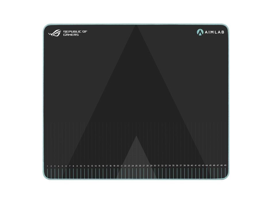 Asus Rog Hone Ace Aim Lab Edition Large Gaming Mouse Pad (508X420X3MM) Water/Oil/Dust Repellent, Work W/ Aim Lab Rog 360 Task, Hybrid Cloth Surface